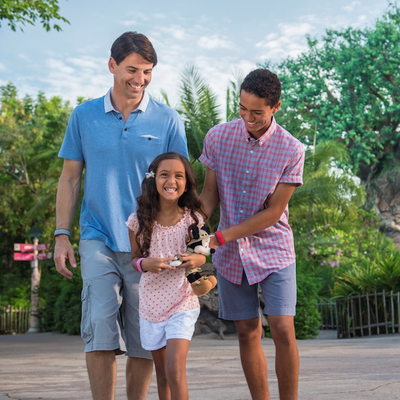 Family enjoying Disneyworld
